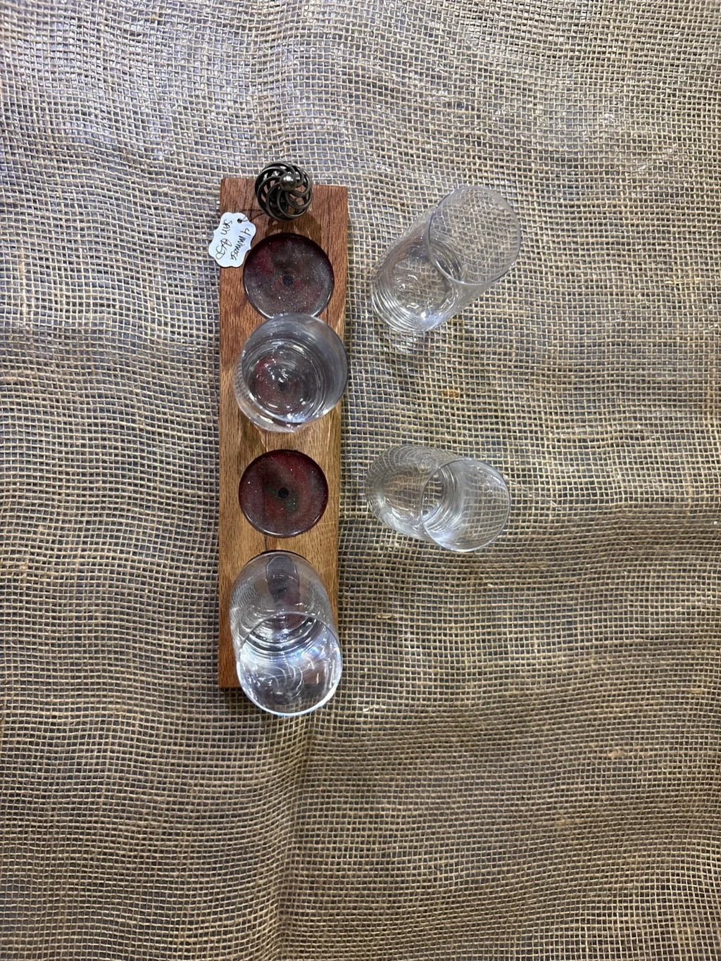 Pink/White 4 Mimosa Tray