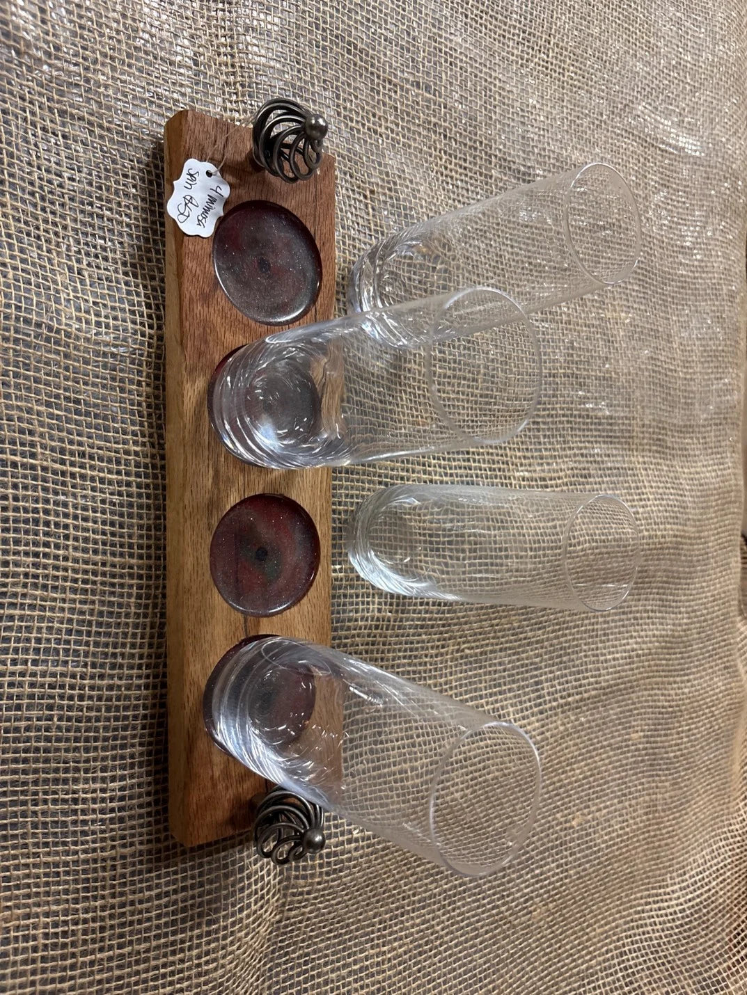 Pink/White 4 Mimosa Tray