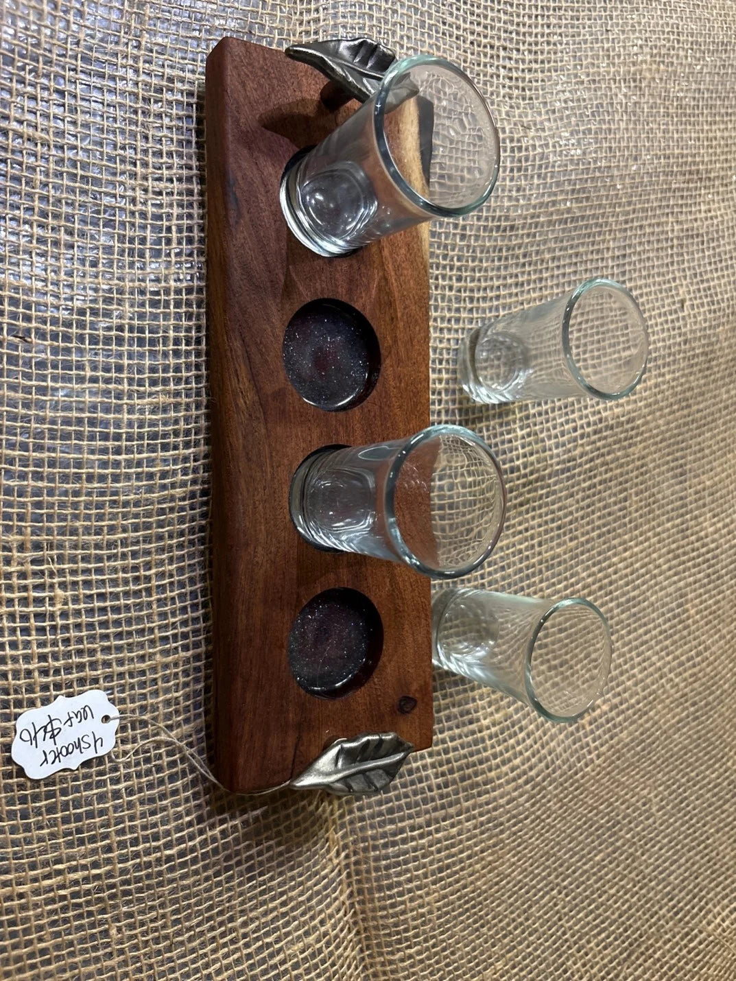 Gray Sparkle 4 Shooter Tray